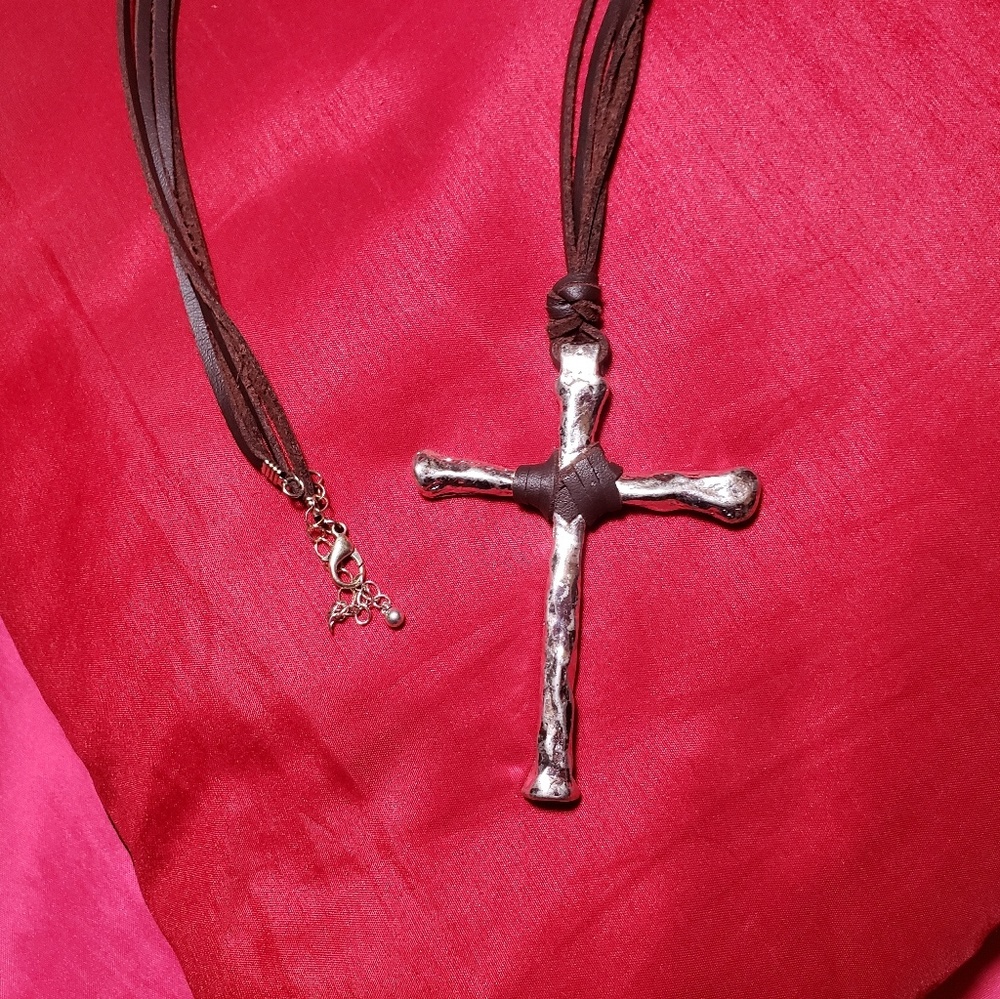 Silver vintage cross